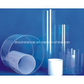 Tubo de acrílico sacado claro y coloreado, tubo claro de acrílico, tubo de acrílico grande claro